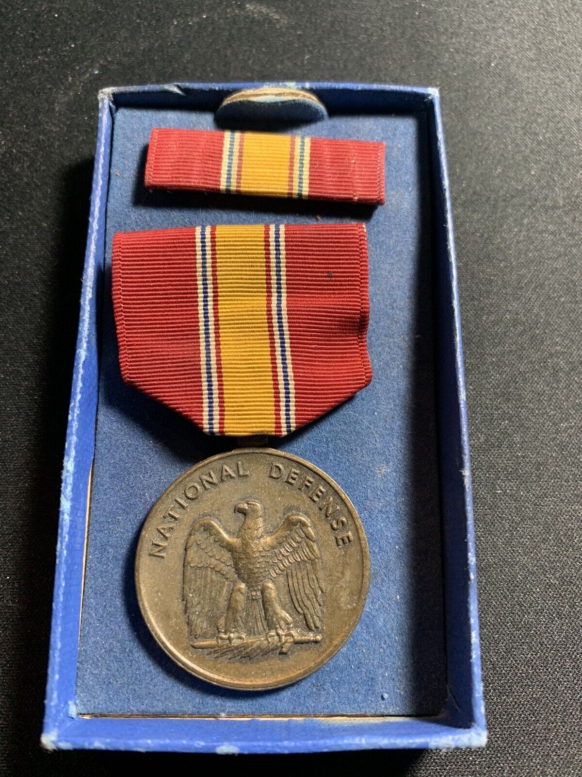 WWII US Campaign Service National Defense Medal in Original Box