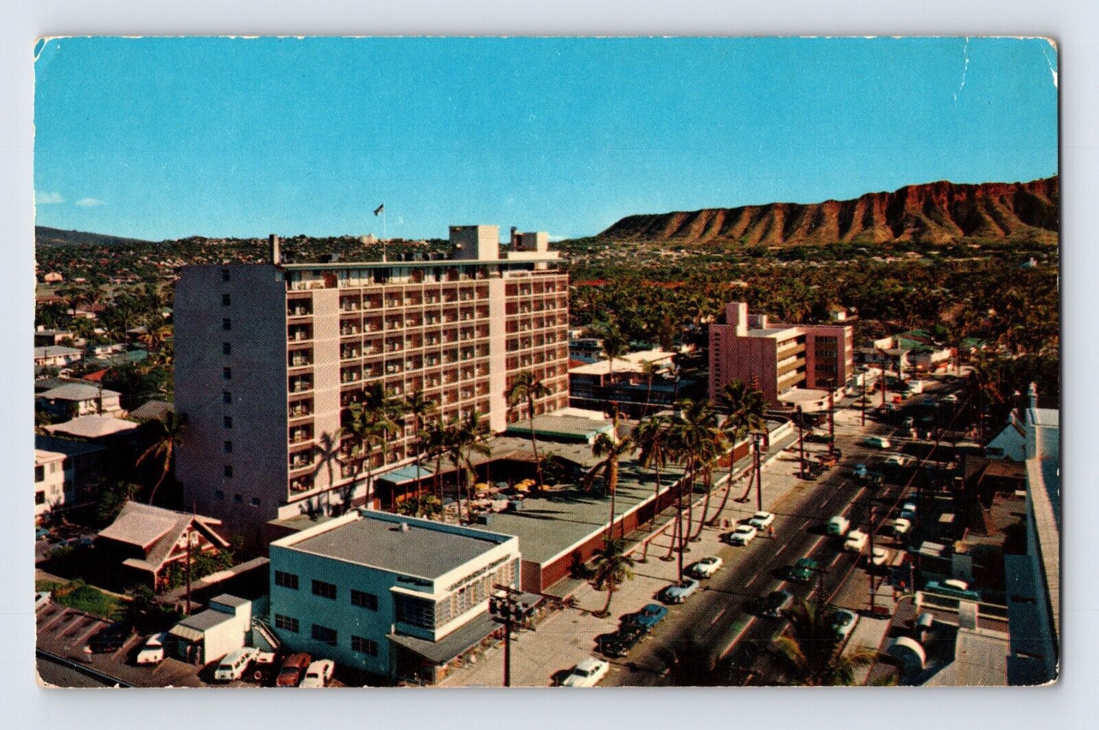Postcard Hawaii Waikiki HI Biltmore Hotel Aerial 1960s Unposted Chrome