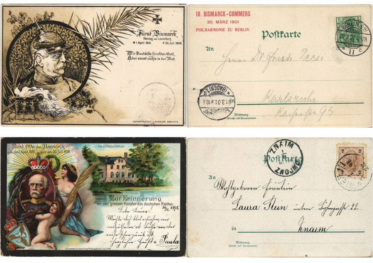 OTTO VON BISMARCKS GERMAN ROYALTY 14 Vintage Postcards Pre-1920  (L4262)