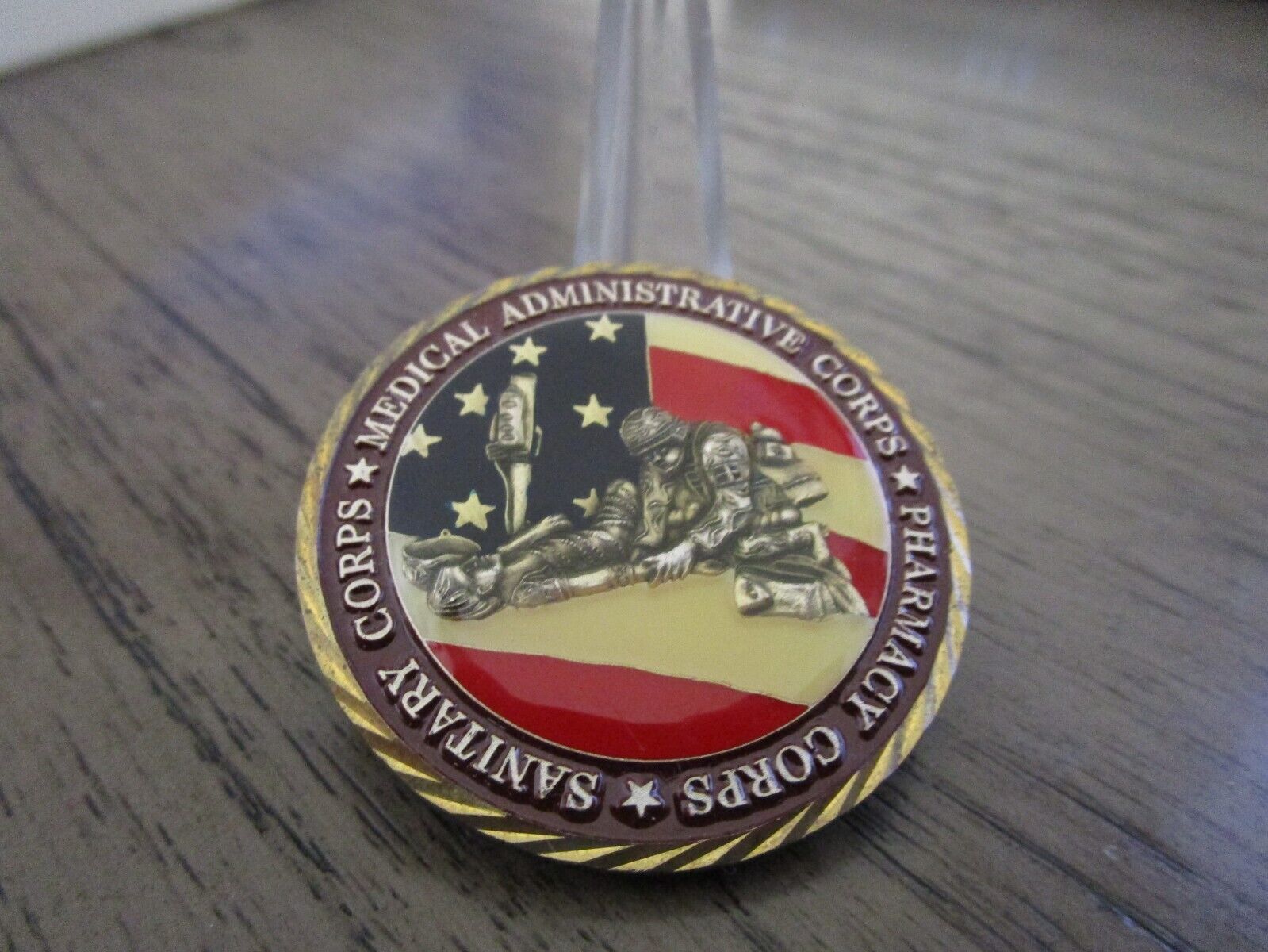 US Army Medical Service Corps Pharmacy Sanitary Admin Challenge Coin #219S