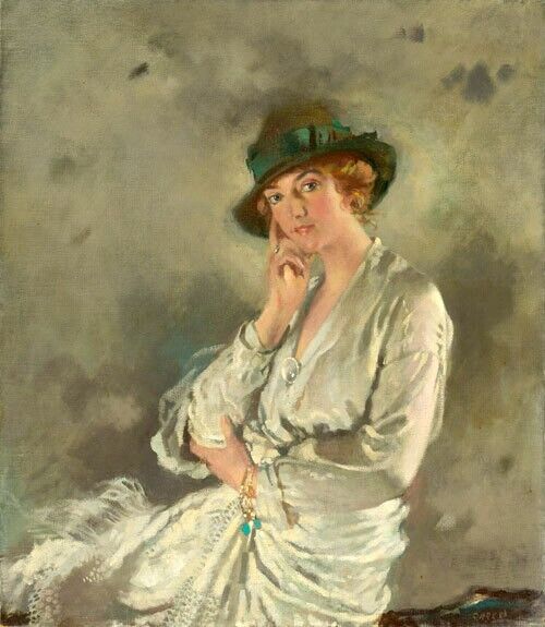 Dream-art Oil painting Mrs.-Charles-S.-Carstairs-1914-Sir-William-Orpen-oil-pain