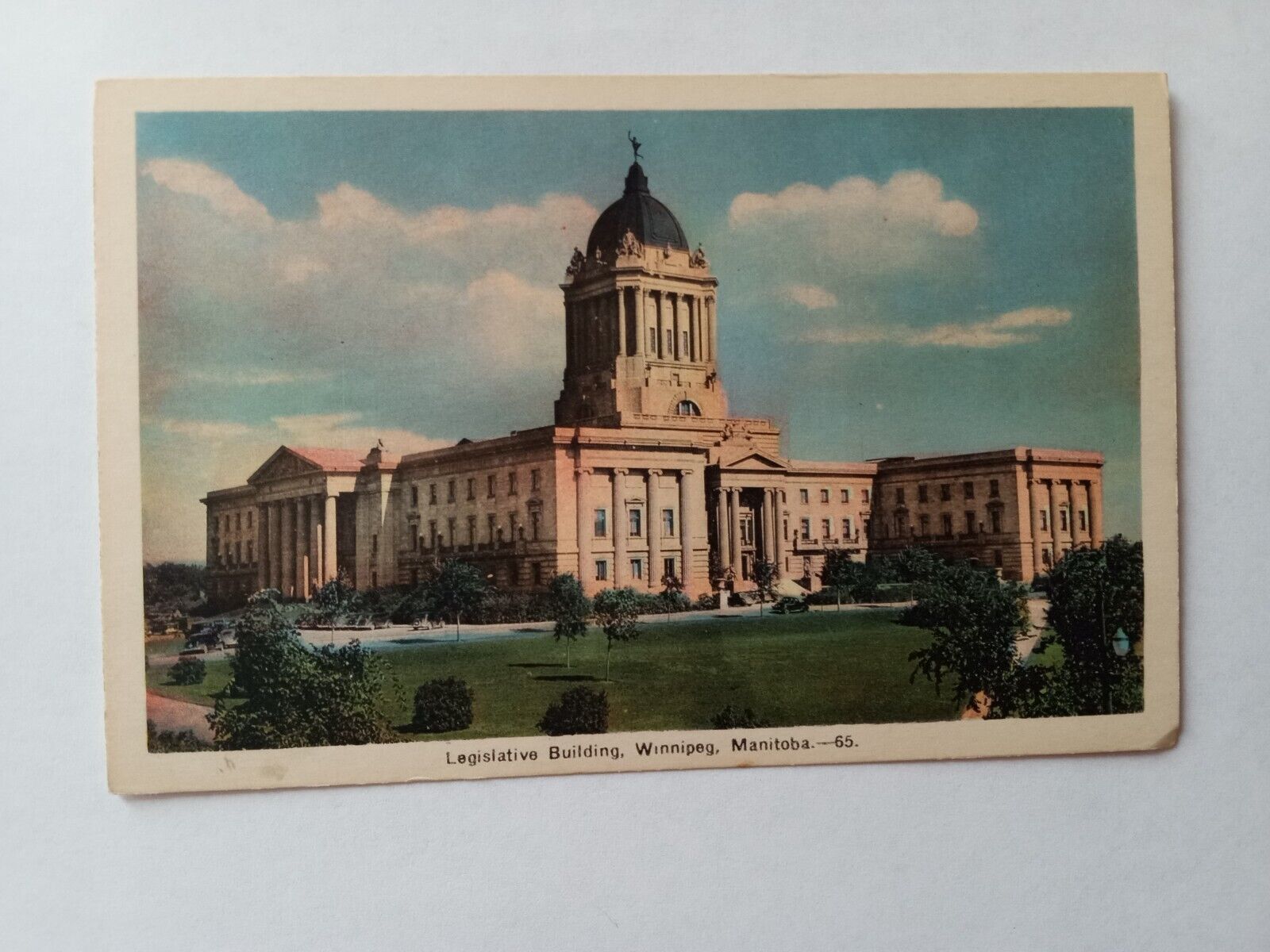 Postcard Legislative Building Winnipeg Manitoba Canada