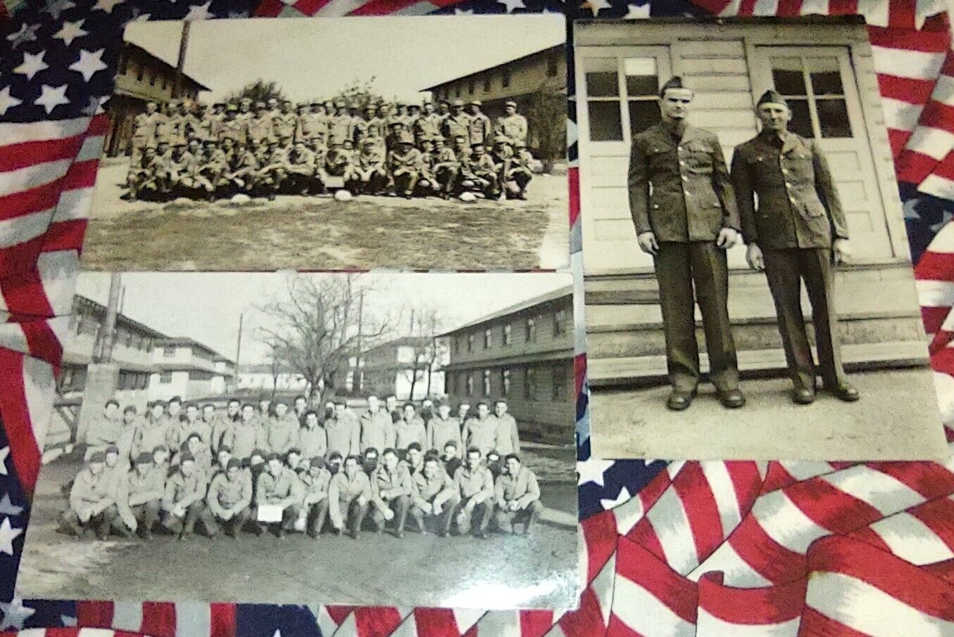 RPPC PHOTOGRAPH POSTCARD COLLECTION.  WWII U.S. SOLDIERS AND UNITS IDENTIFIED.