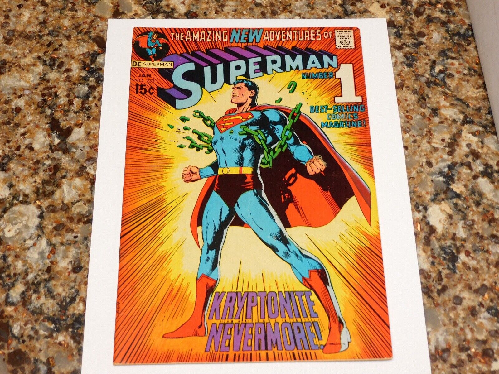 SUPERMAN 233 DC 1978 ICONIC NEAL ADAMS KRYPTONITE NEVERMORE MUST SEE