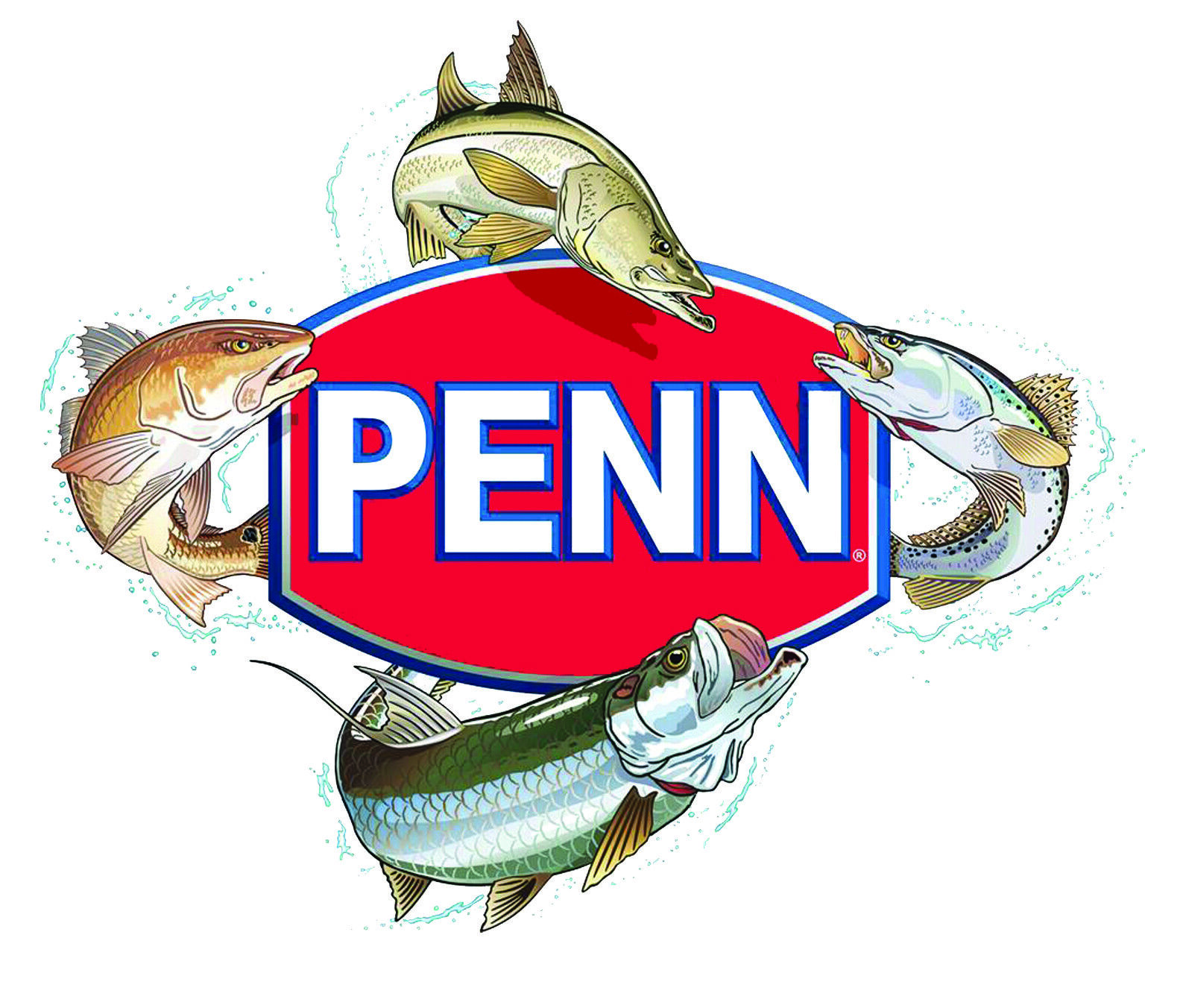 PENN FISHING STICKER LAKE MIX TROUT DECAL LABEL DECAL LURE REEL TACKLE BOX USA