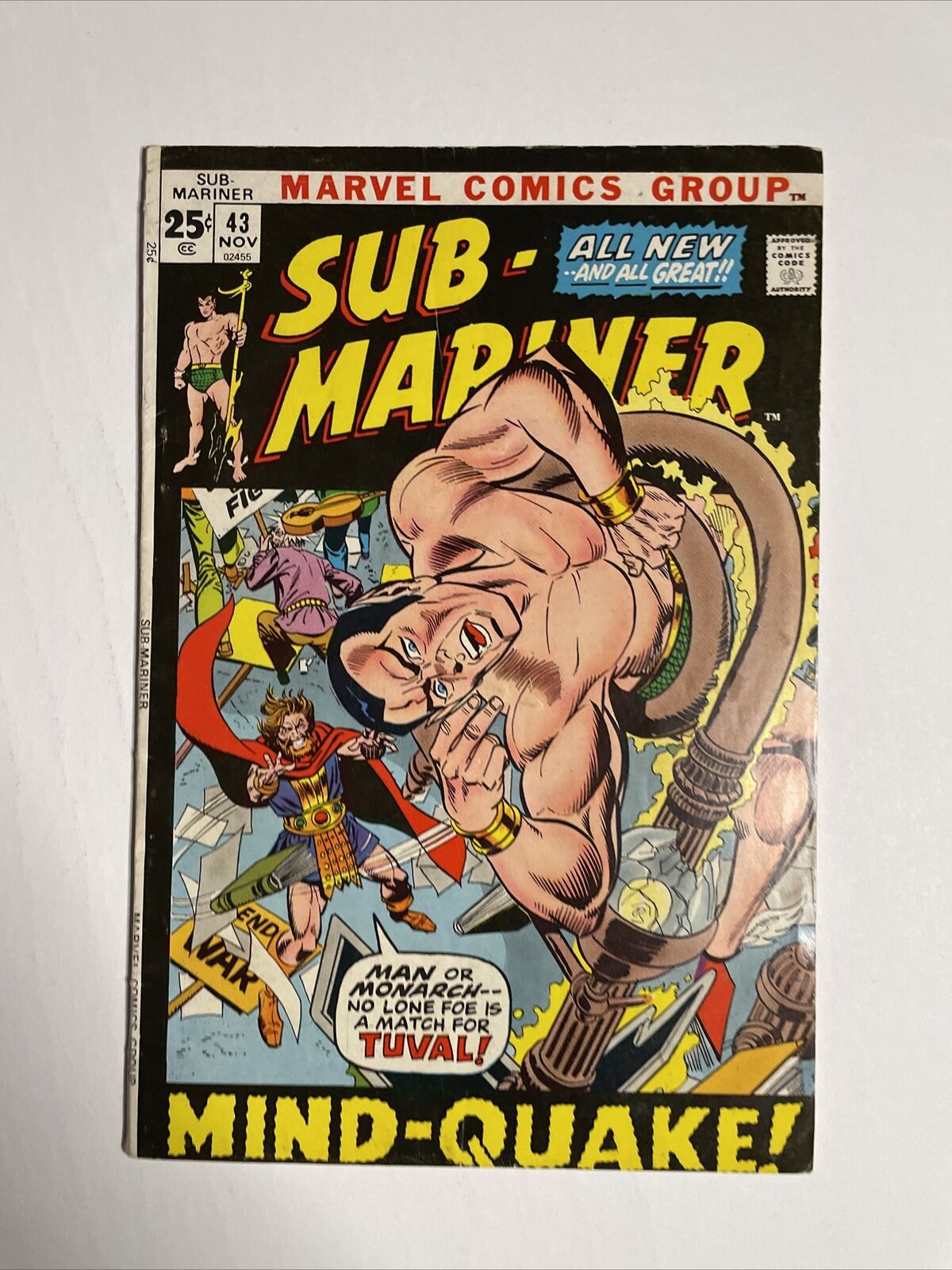 Sub-Mariner #43 (1971) 7.5 VF Marvel Bronze Age Comic Book Tiger Shark App
