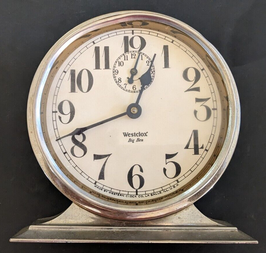 Westclox Big Ben Alarm Clock - 1930 - Classic American Retro - Works Great