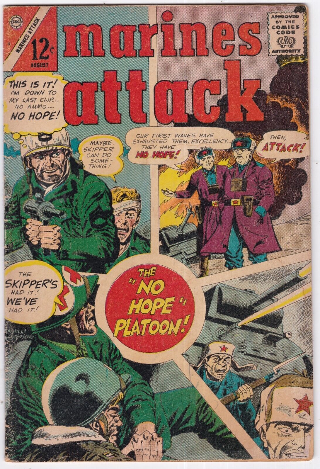 Marines Attack  #6: Charlton Comics (1965)  VG+ (4.5)