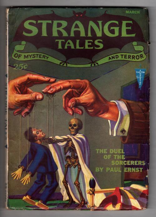 Strange Tales Mar 1932 Wesso Skeleton Cvr; Paul Ernst; - Pulp