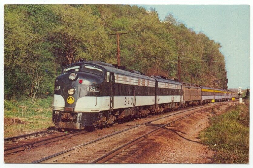 Baltimore & Ohio RR Capitol Limited Railroad Train Engine Locomotive Postcard