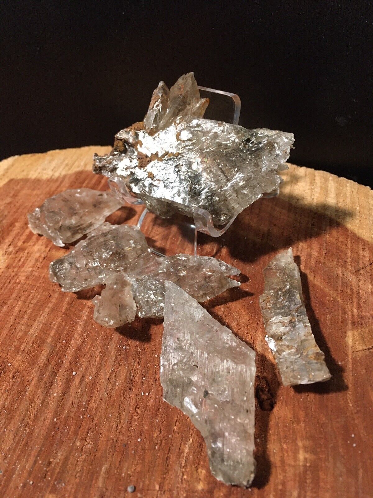 Selenite Crystals - Texas, 150+ gram lots, Fluorescent/Phosphorescent Mineral