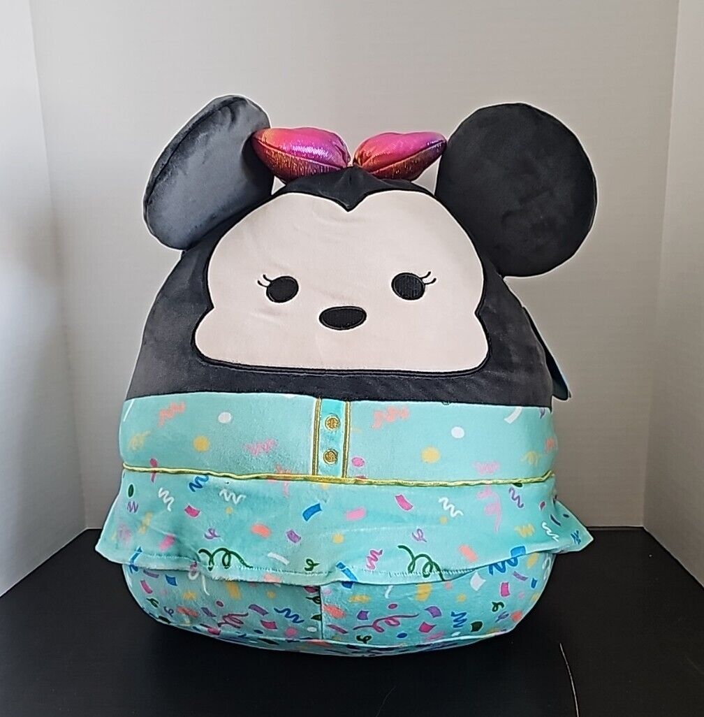Squishmallow Disney Minnie Mouse New Year Kellytoy Plush 14” NWT Limited Edition