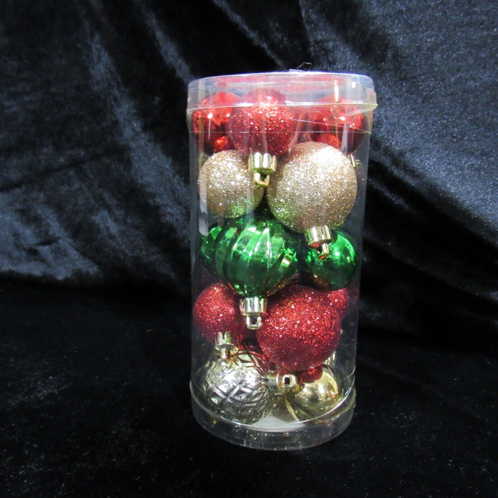 Mini Shatterproof Ornament Set of 20 Pieces Various Colors