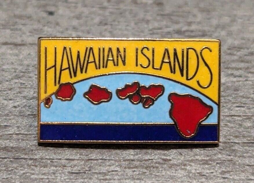 Rare Vintage Ka Po\'e Apau I Lokahi Hawaii Usa Souvenir Tin Pin Badge