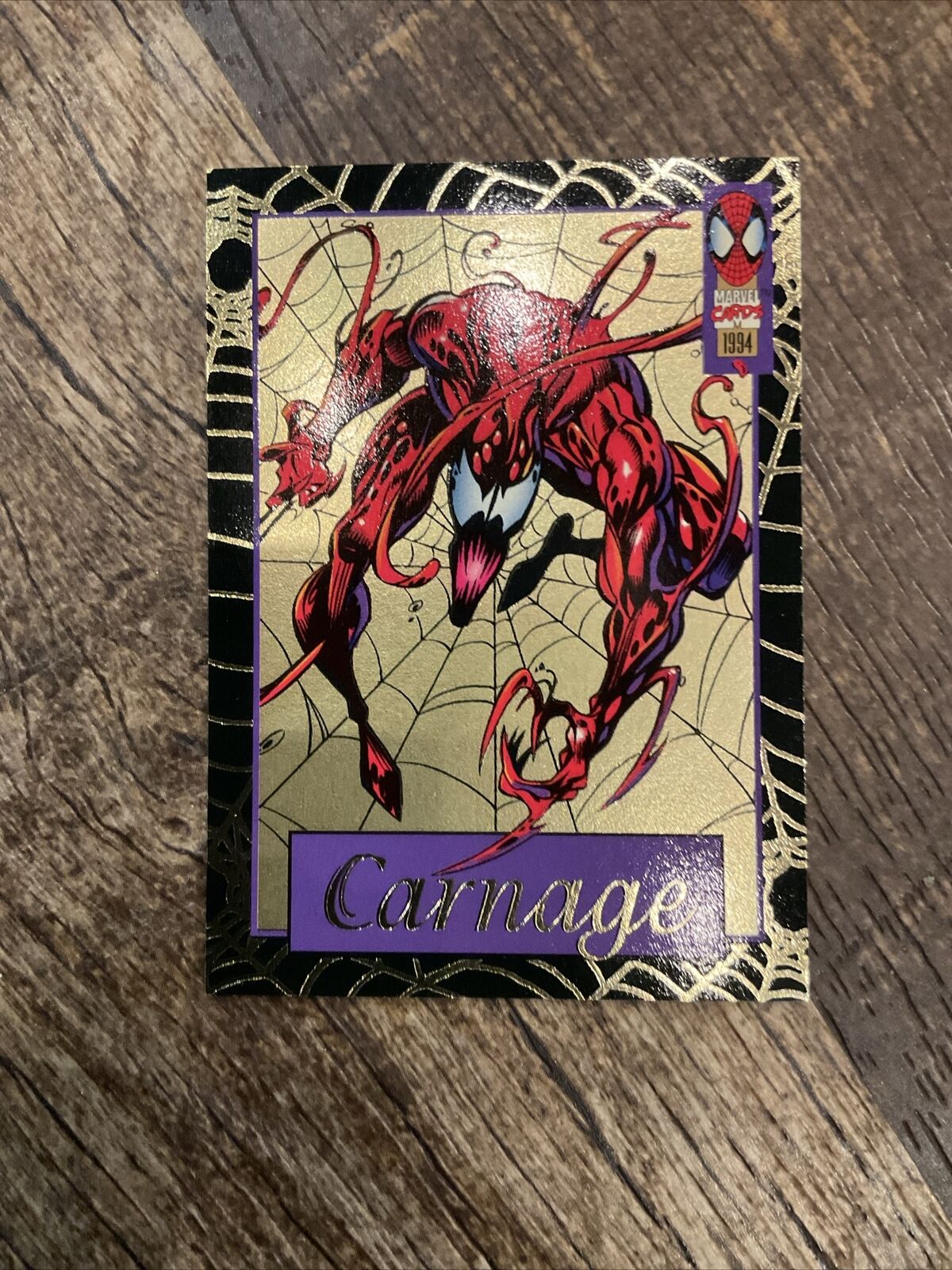 Fleer Amazing Spider-Man Carnage #6 Gold Web 1994 Limited Edition NM Marvel Card
