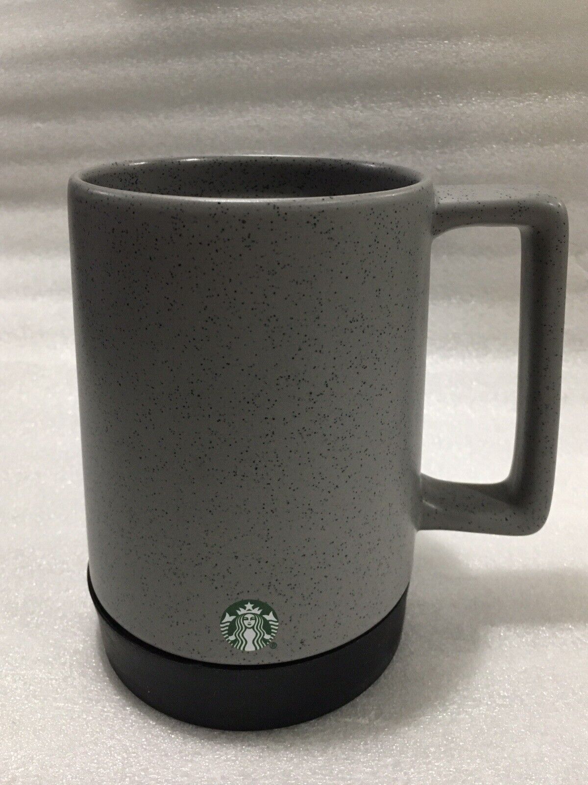 Starbucks 2020 Speckled Gray Ceramic Mug w/ Rubber Bottom 14 oz NO LID