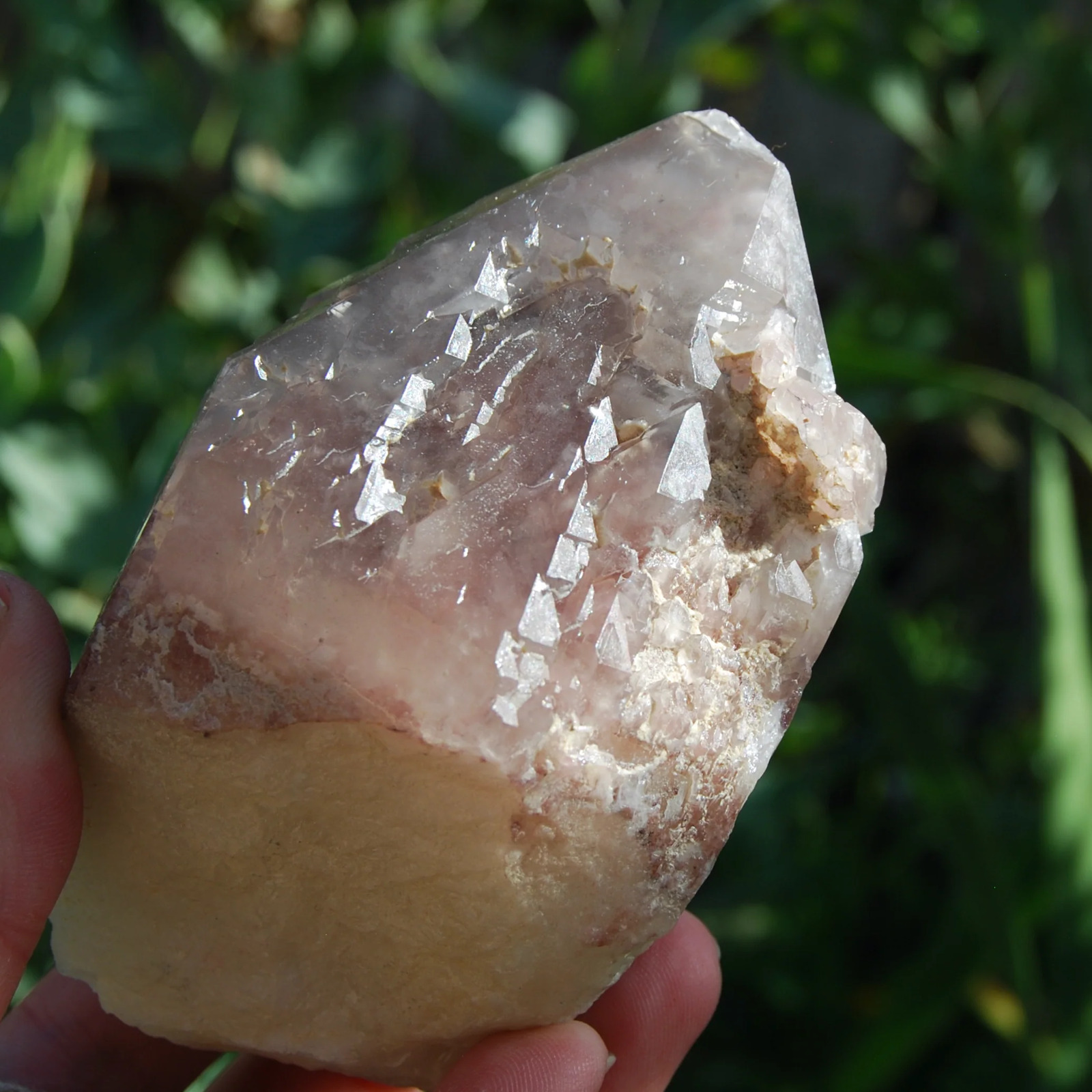 4.25in 1lb XL Hematoid Quartz Crystal Cathedral Point, Record Keepers, Raw Red H