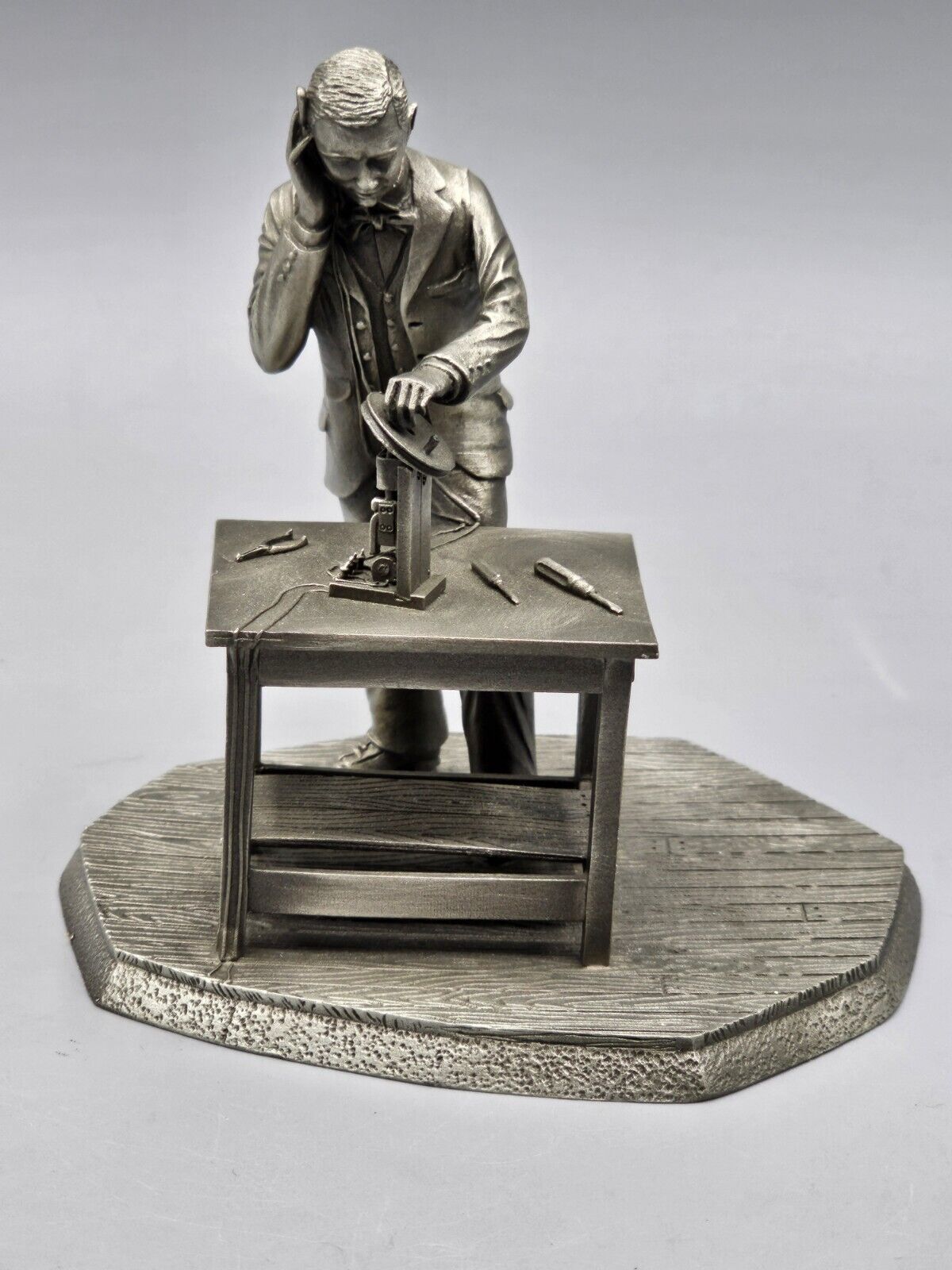 Franklin Mint Deutsches Museum Guglielmo Marconi Pewter Figure/Sculpture