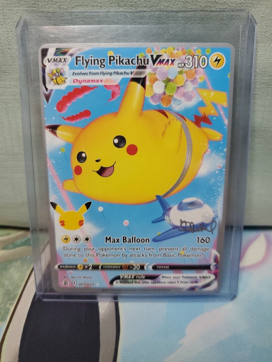 2022 Pokémon World Championships Flying Pikachu VMAX 007/025