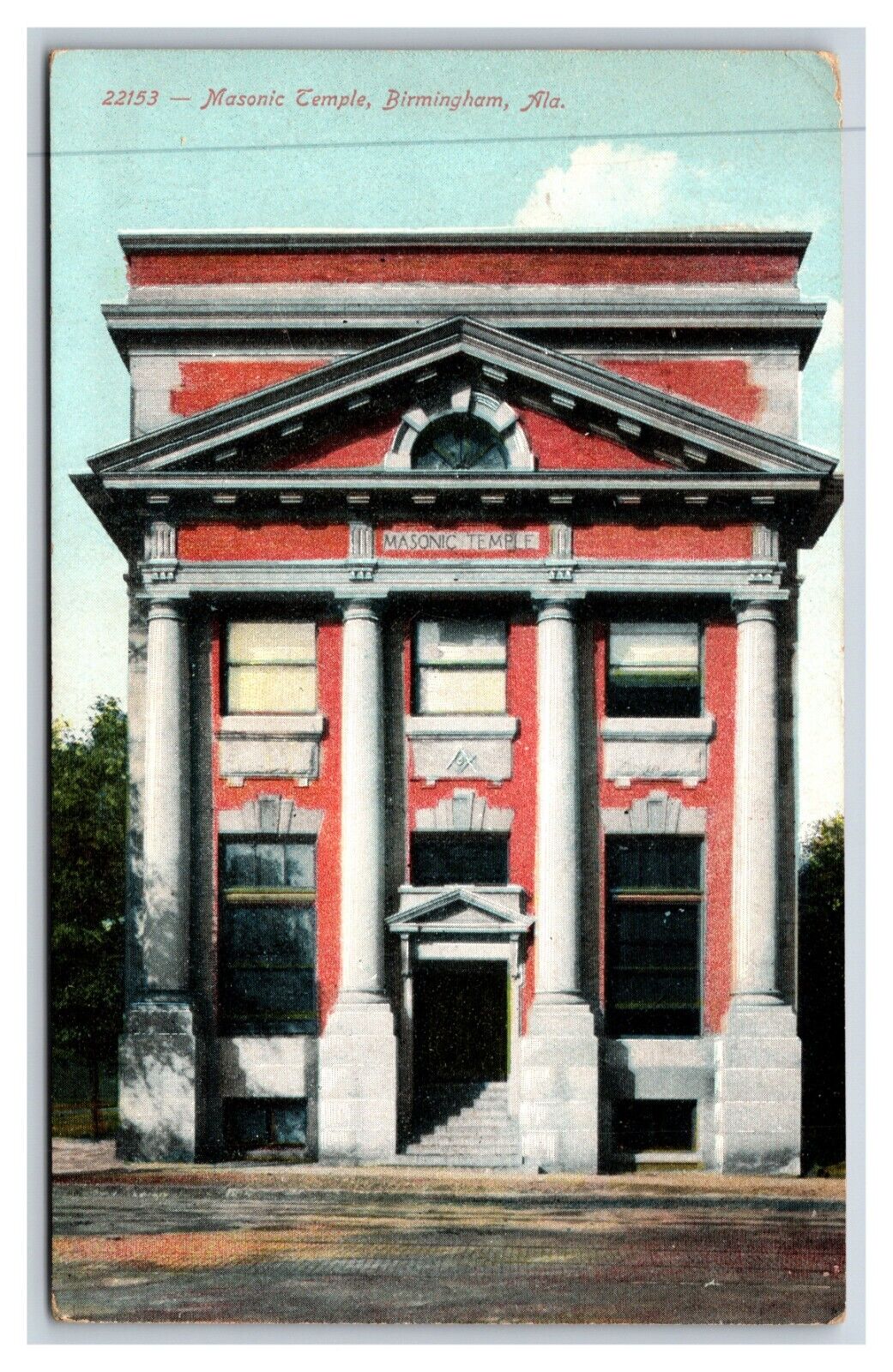 Masonic Temple Birmingham Alabama AL UNP DB Postcard R18