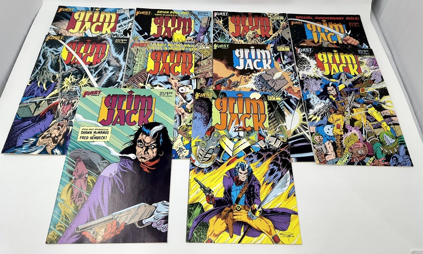 Grim Jack Vol 1 No 21-30 1First Comics 1986-87 Timothy Truman Books  Action Set