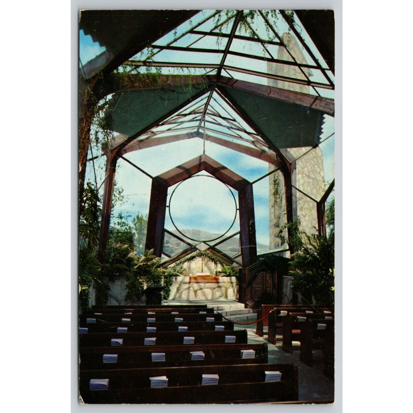 Postcard CA Portuguese Bend Wayfarer\'s Chapel