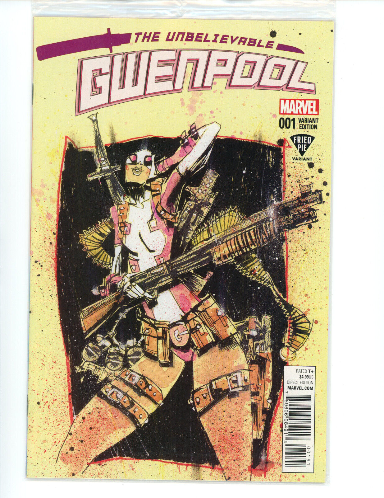 Unbelievable Gwenpool #1 - Jim Mahfood Fried Pie Variant  Polybagged 2016 Marvel