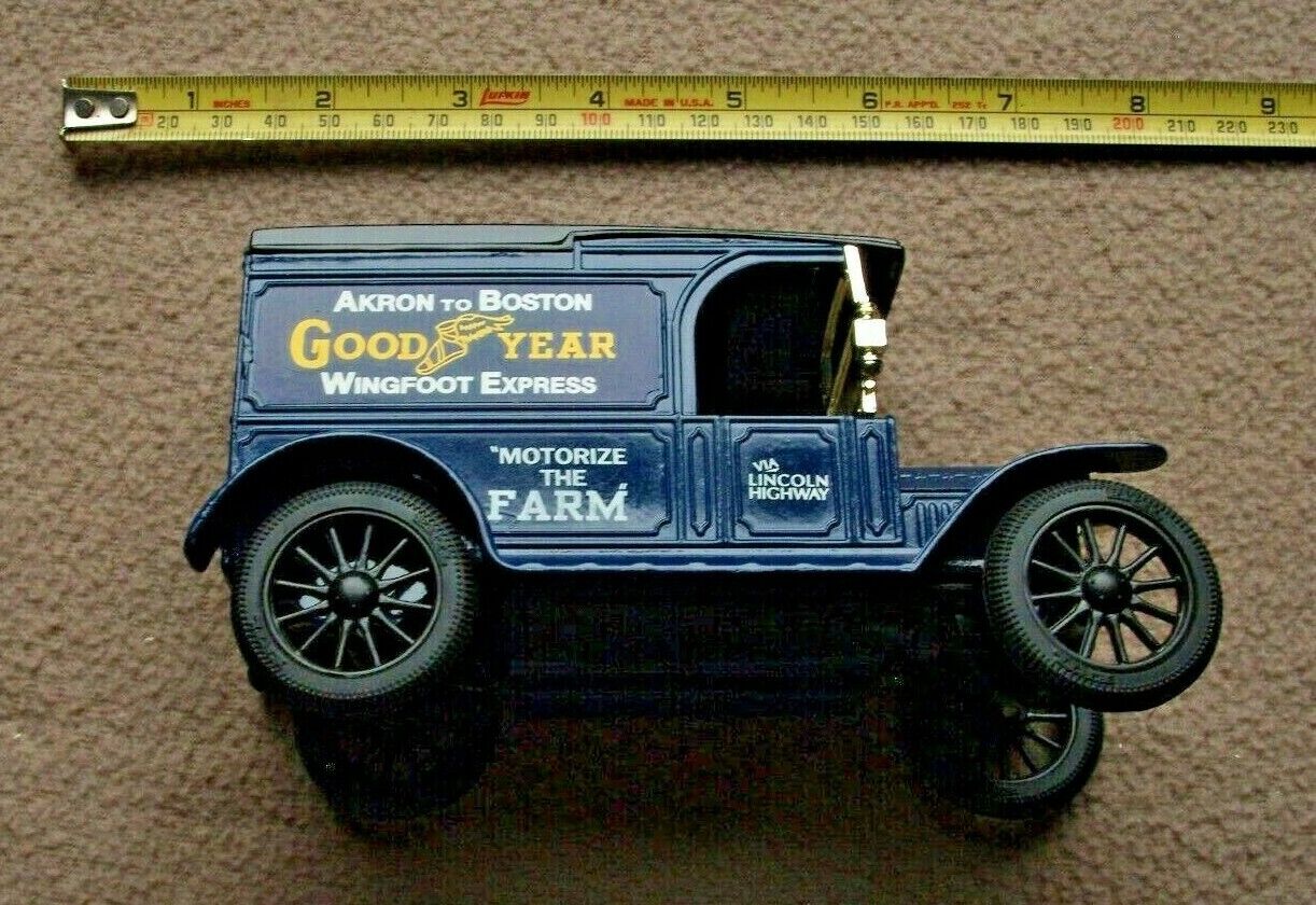 1917 Ford Model T Delivery Van Truck Bank Goodyear Tires Lincoln Hwy US 30 Akron