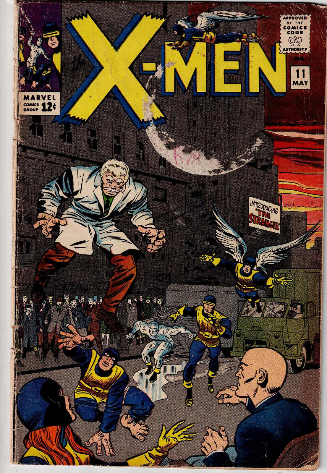 X-MEN #11 (1965) MARVEL🔥🔑1ST APP THE STRANGER VINTAGE SILVER AGE🔥