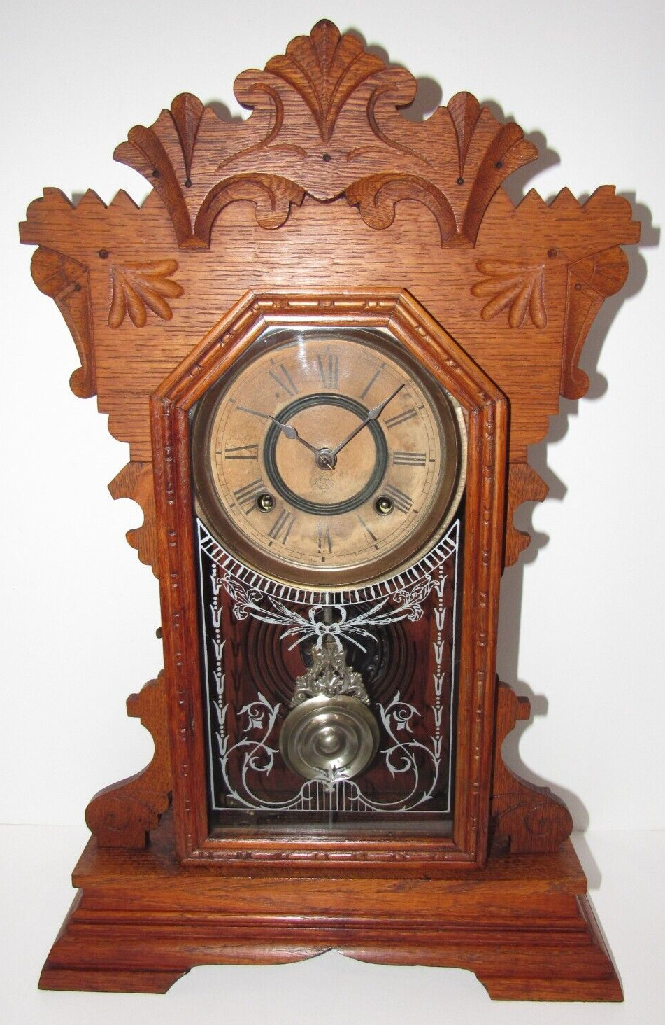Antique Ansonia Kitchen Mantel Clock 8-Day, Time/Strike