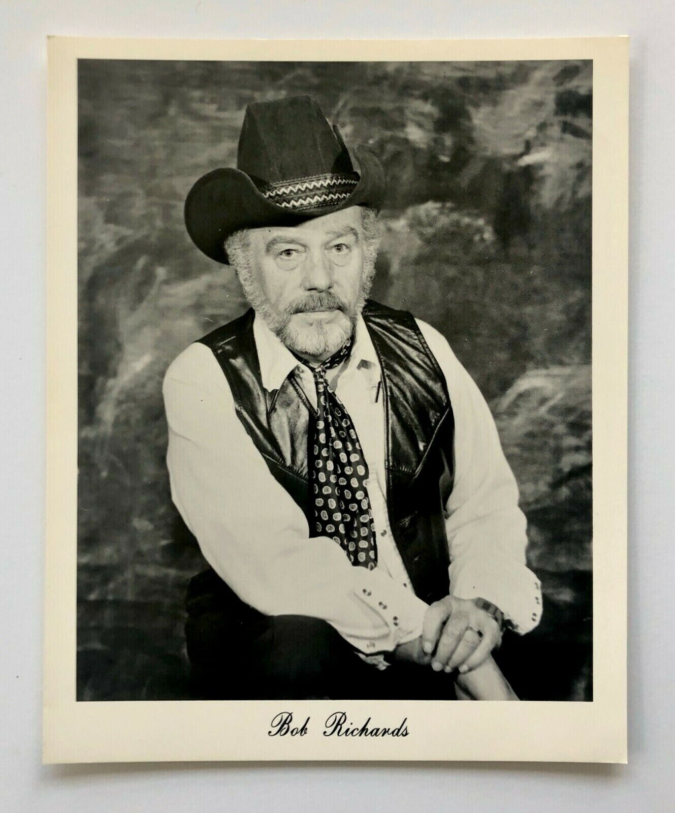 1970s Bob Richards Press Promo Vintage Photo Country Western Musician