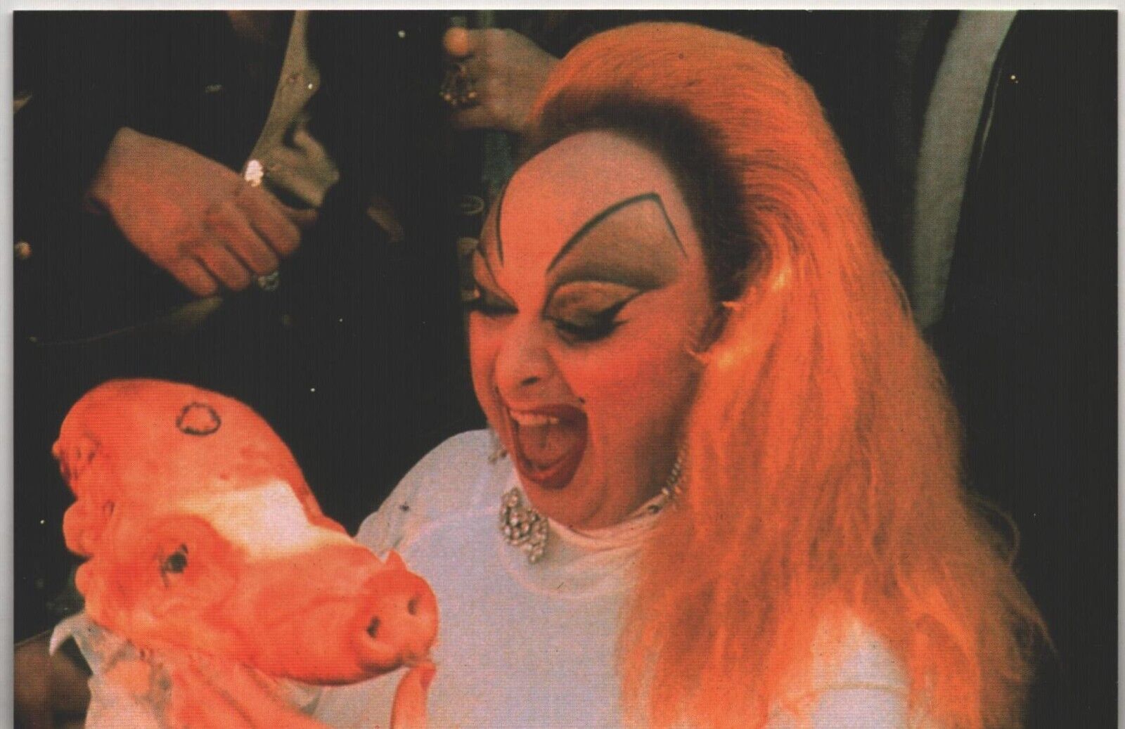 Postcard - John Water's Pink Flamingos - 1998 - Divine as Babs Johnson