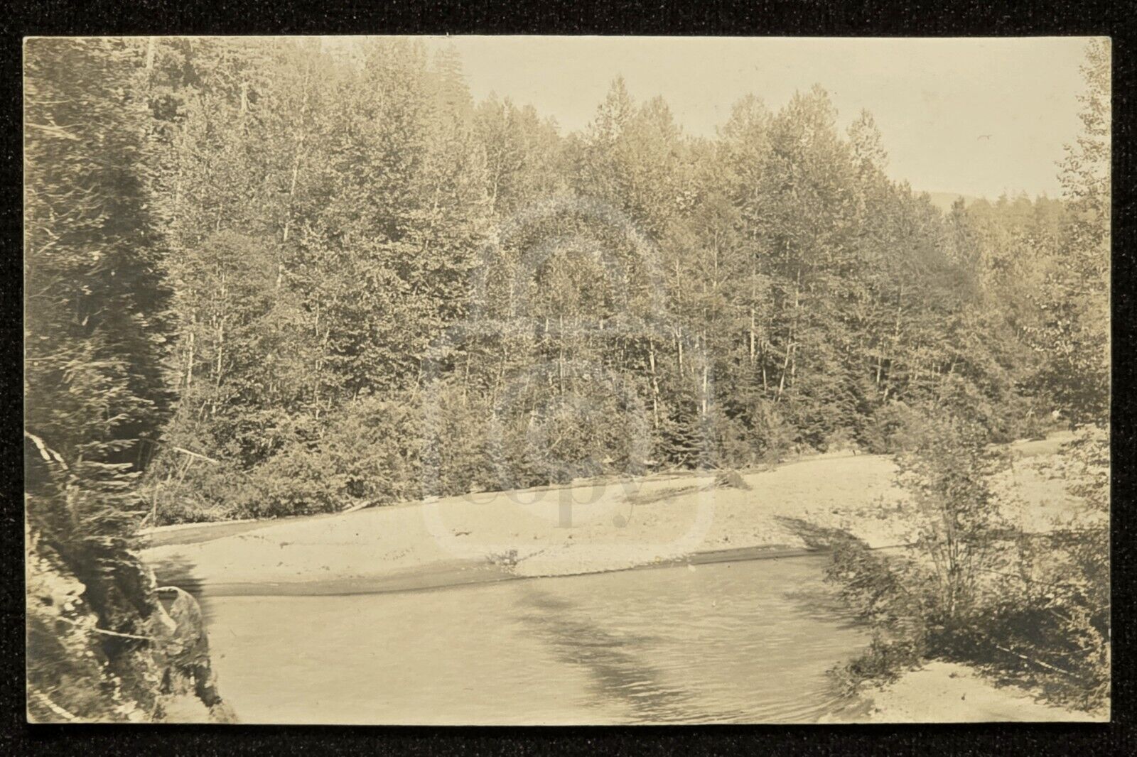 Early RPPC Cowlitz River, Washington. C 1911 Cowlitz County 