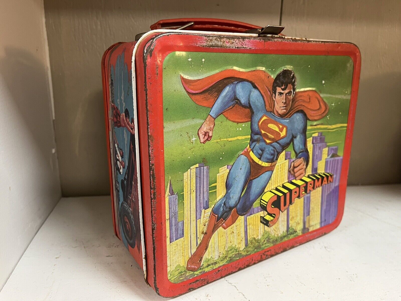 Vintage SUPERMAN LUNCHBOX 1978 Aladdin Industries DC Comics