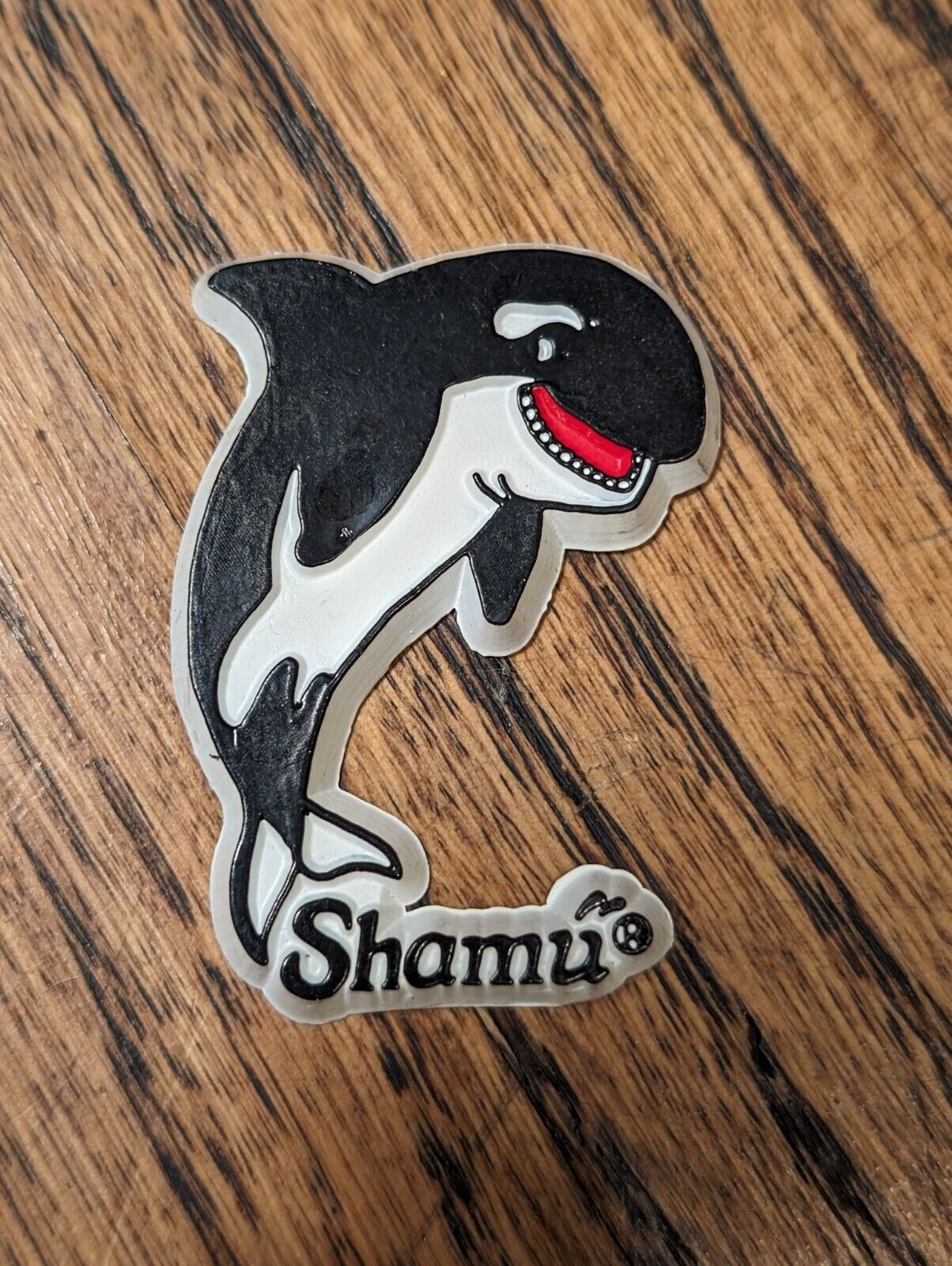 Vintage Shamu Magnet Orca Whale SeaWorld 