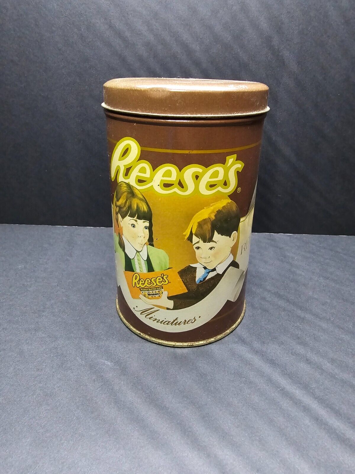 Vintage  Reese\'s Miniatures Tin Can  1989 
