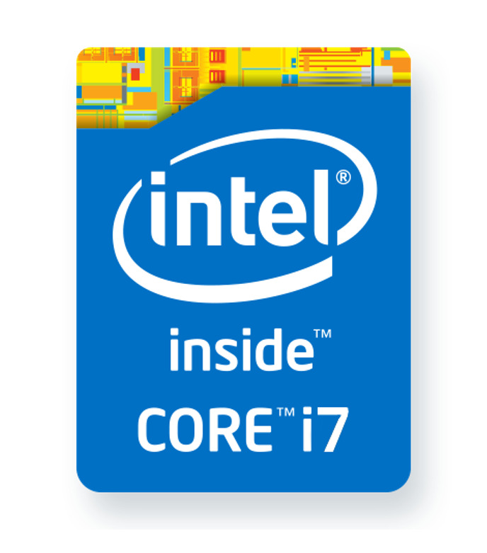 50PCS Intel Core i7 Blue Sticker Case Badge Genuine USA Lot Wholesale OEM