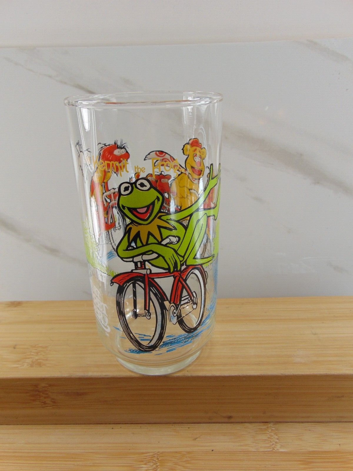 VINTAGE THE GREAT MUPPET CAPER KERMIT THE FROG MCDONALD’S GLASS 1981 MINT