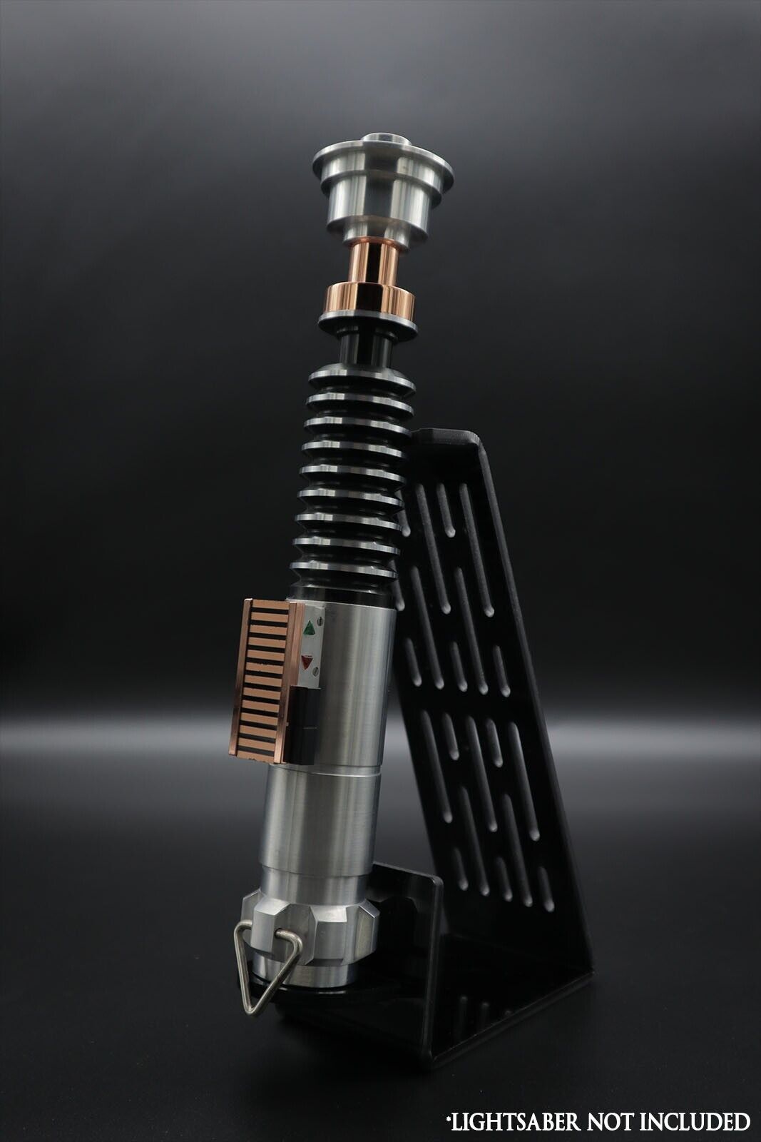 Classic Piano Black Vertical Acrylic Lightsaber Stand V2