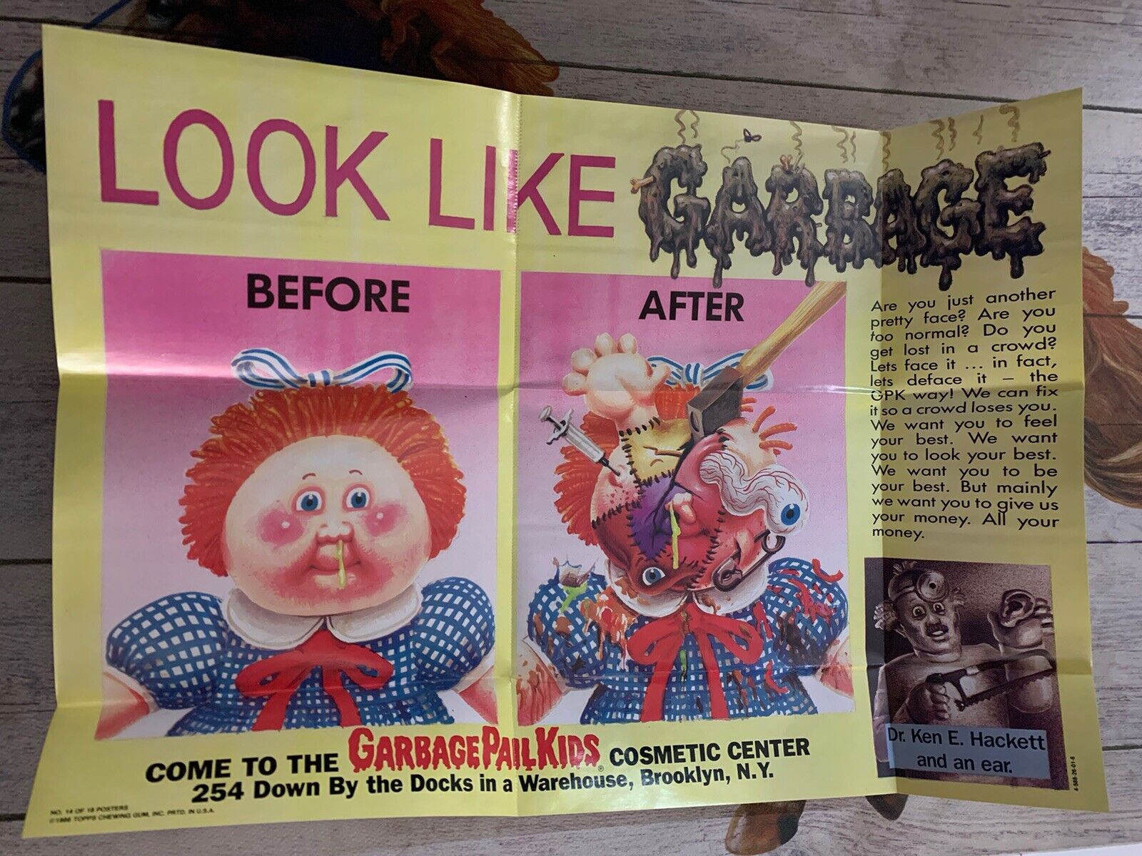 GPK Garbage Pail Kids Poster Loose Vintage #14