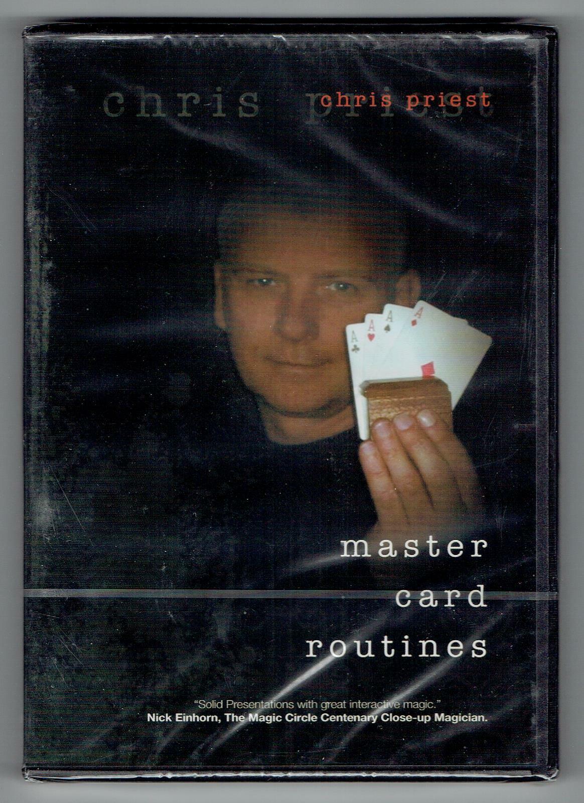 Master Card Routines DVD by Chris Priest - New Magic DVD