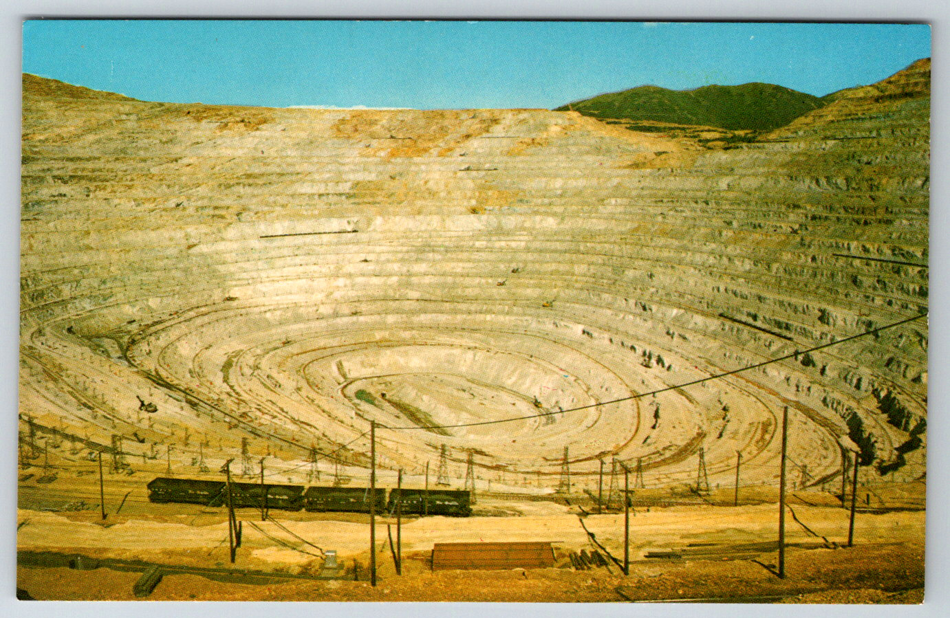 c1960s Bingham Copper Pit Utah Mine Vintage Postcard