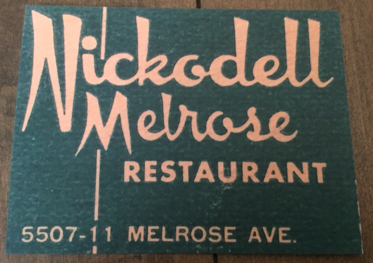 Nickodell Restaurant - Melrose Ave - Los Angeles, Ca. postcard - see listing