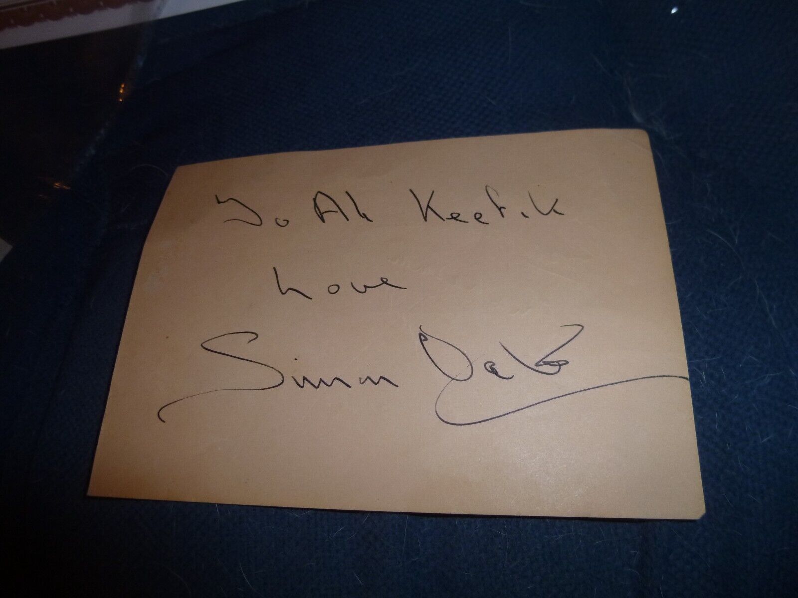 Doomwatch SIMON OATES comedy writer Terry & June JOHN CHAPMAN hand signed page