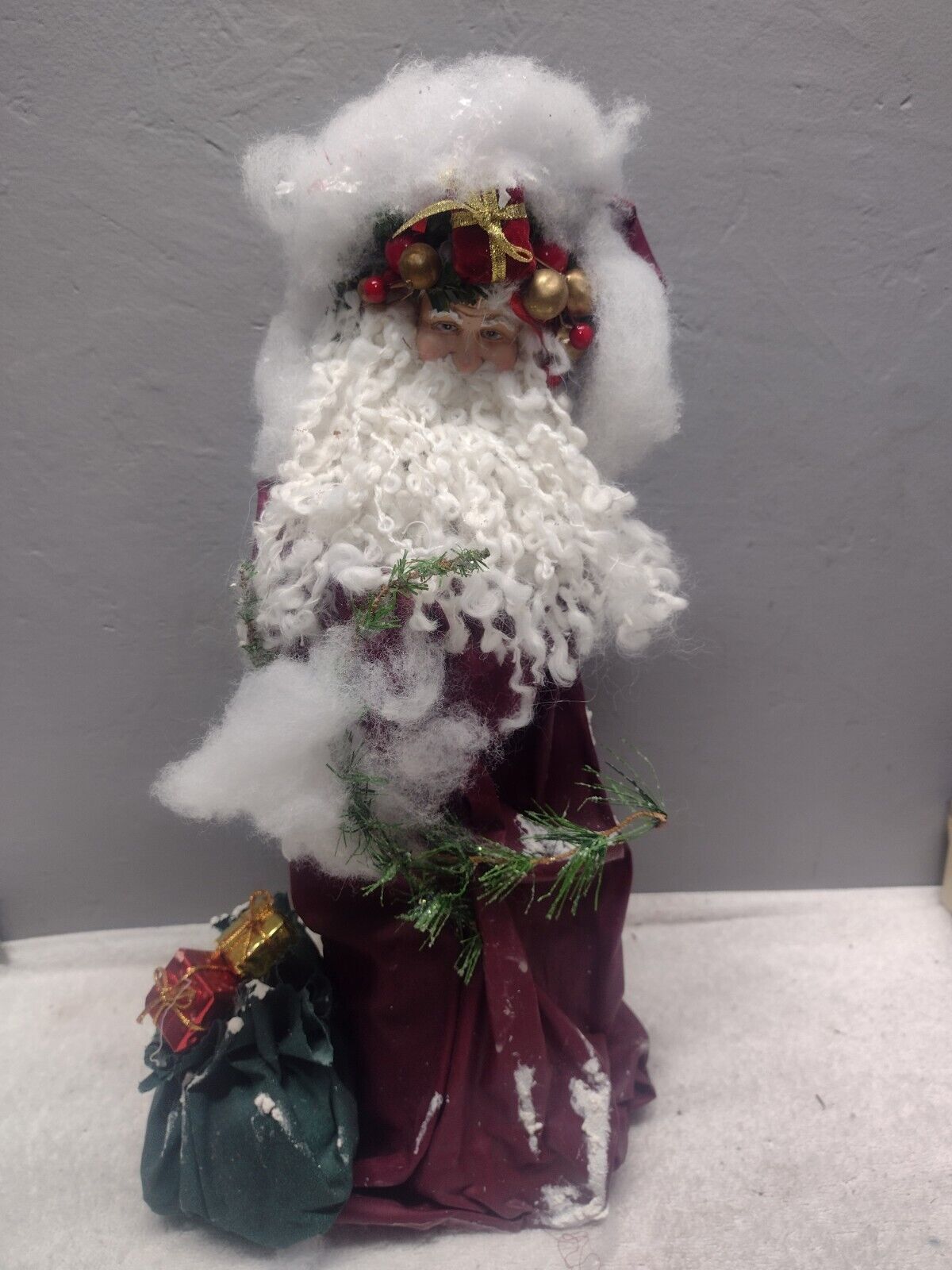  Vintage Old World Santa Clause Father Christmas  Table Topper  16\