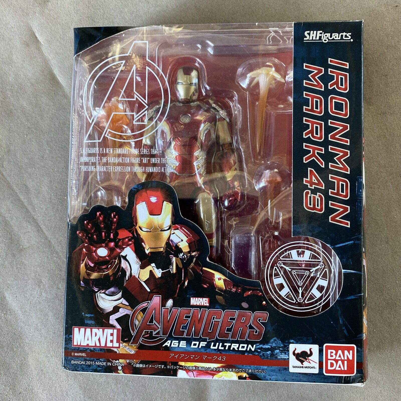 New Bandai S.H.Figuarts The Avengers Iron Man Mark 43 PVC From Japan