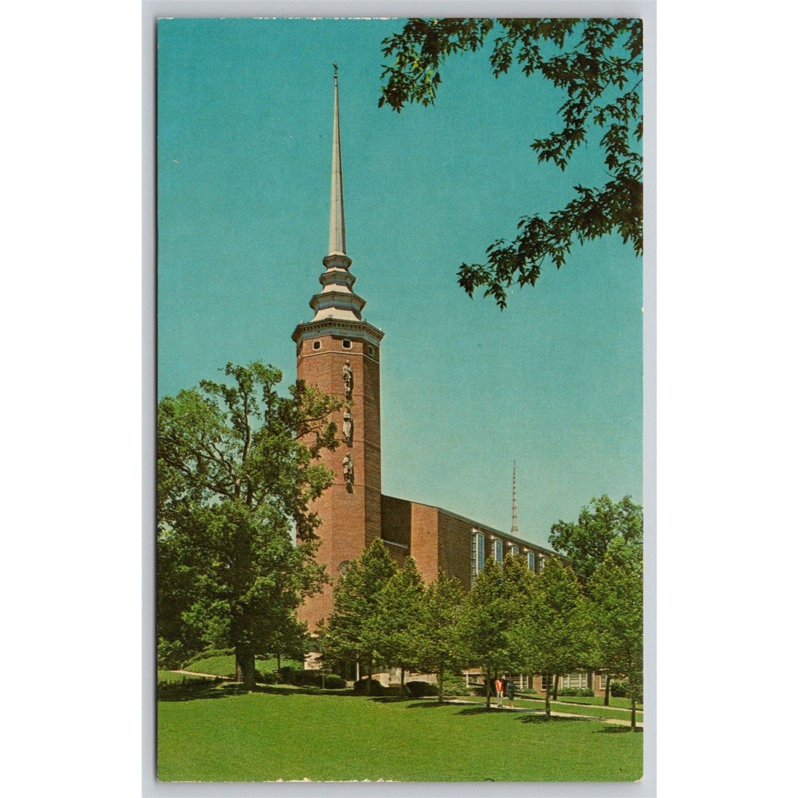 Postcard OH Springfield Wittenberg University Thomas Library