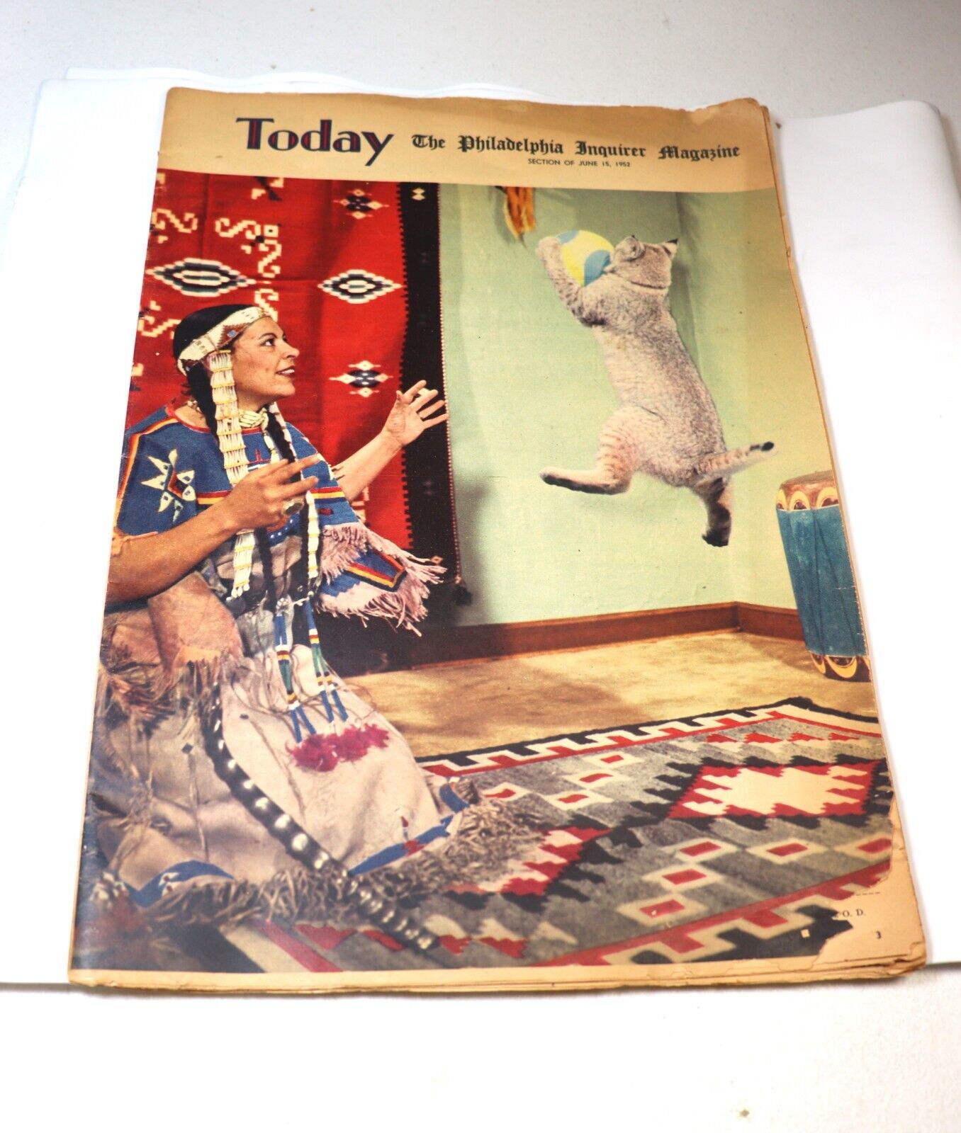6/15/1952 Philadelphia Inquirer Magazine Today Sunday Newspaper Insert Lynx Pet