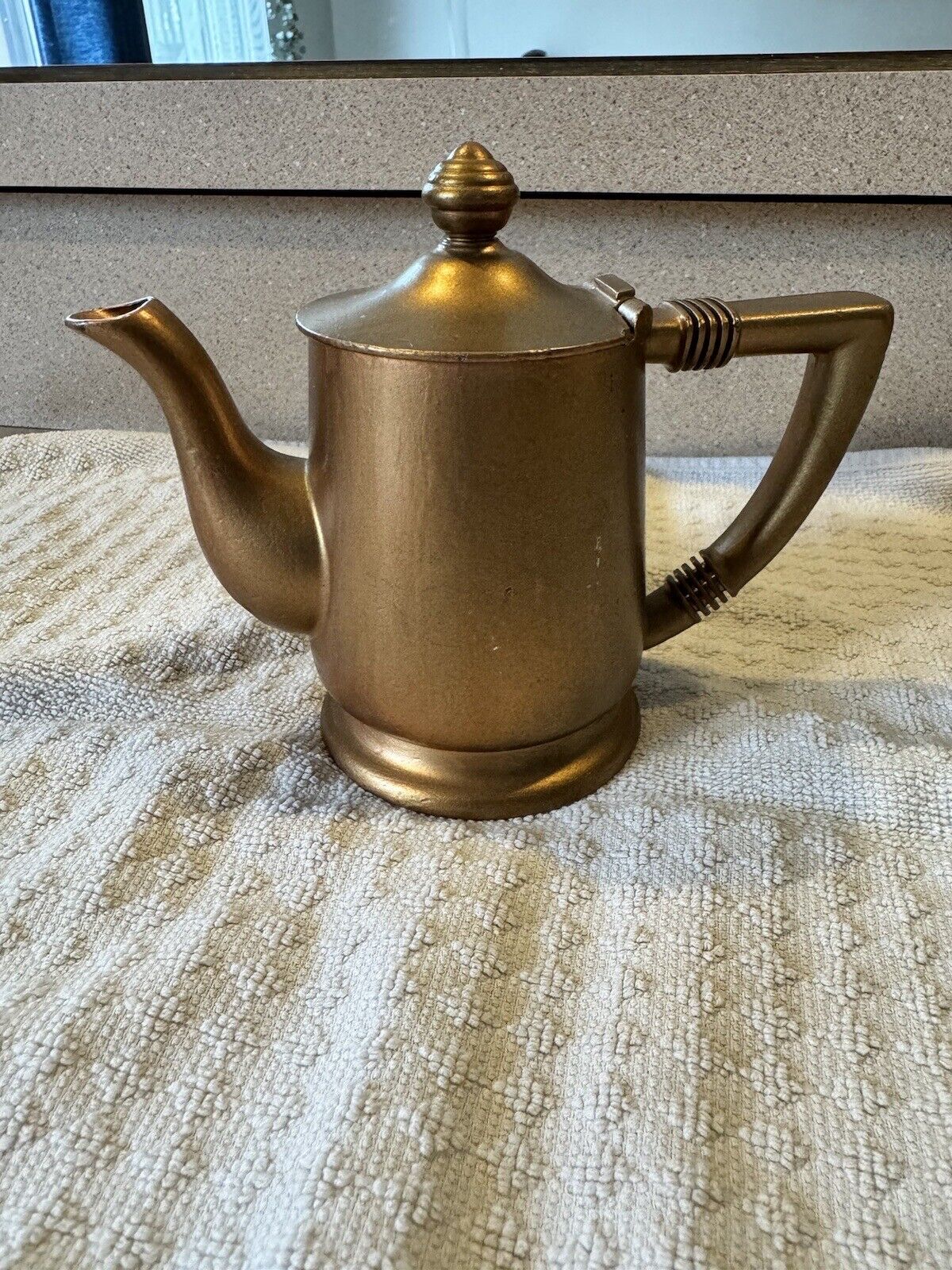 Antique Reed and Barton Silver Soldered Teapot for Sheraton Hotel