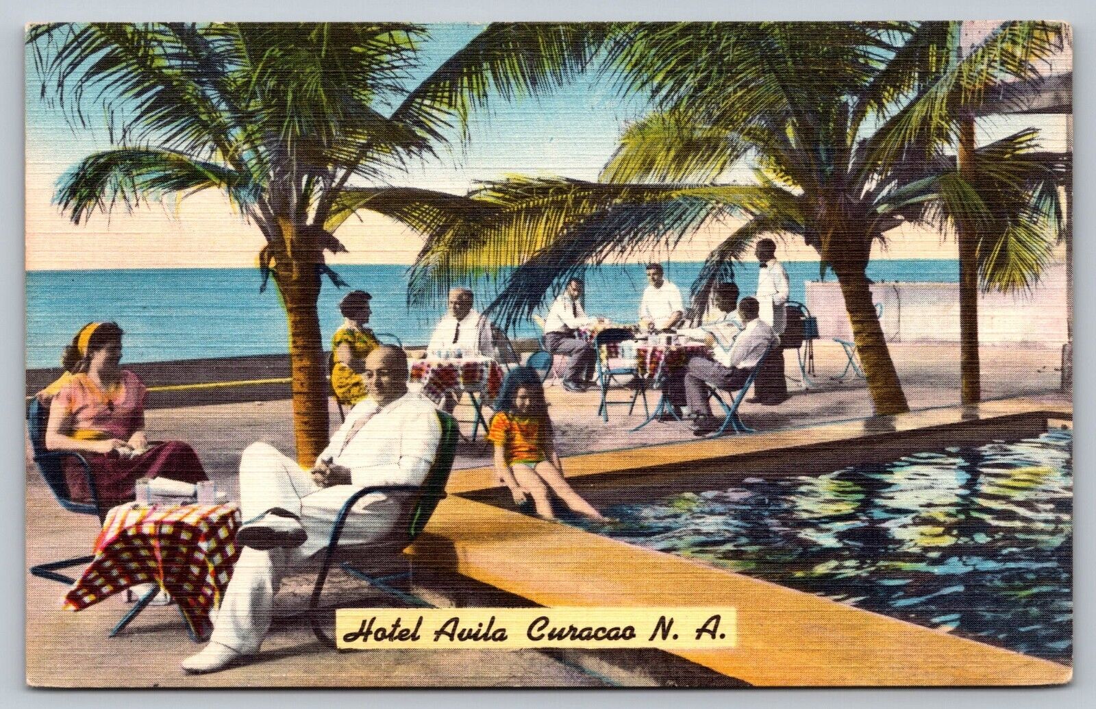Curacao Island- Hotel Avila - Poolside - Caribean - Palms